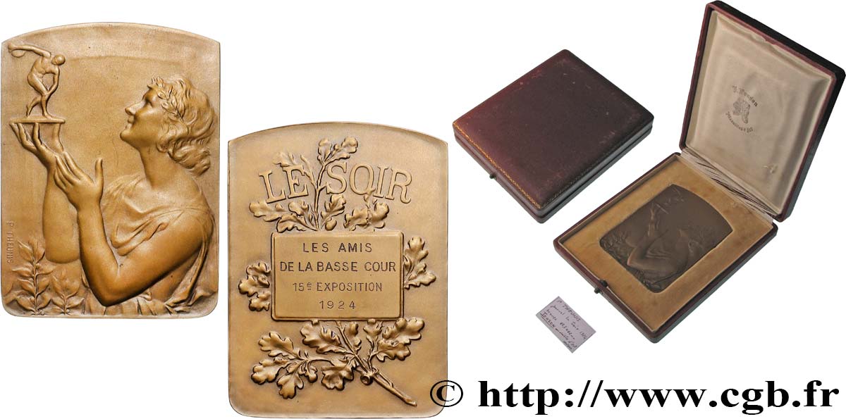 BELGIQUE - ROYAUME DE BELGIQUE - ALBERT Ier Plaquette, Le Soir, Les amis de la basse cour SUP