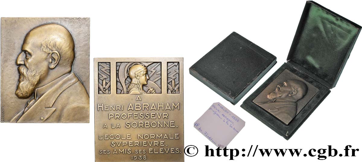 TROISIÈME RÉPUBLIQUE Plaquette, Henri Abraham, professeur à la Sorbonne SUP