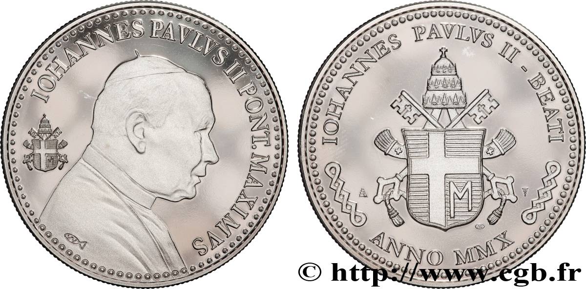 JOHN-PAUL II (Karol Wojtyla) Médaille, Béatification de Jean-Paul II AU