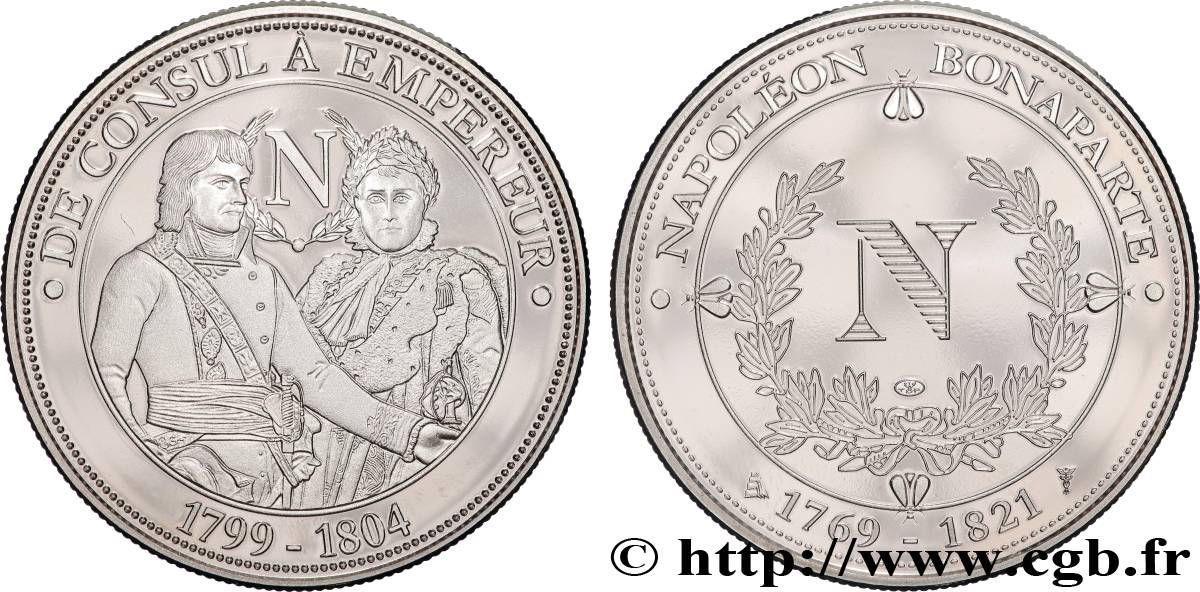 PREMIER EMPIRE / FIRST FRENCH EMPIRE Médaille, De consul à empereur AU