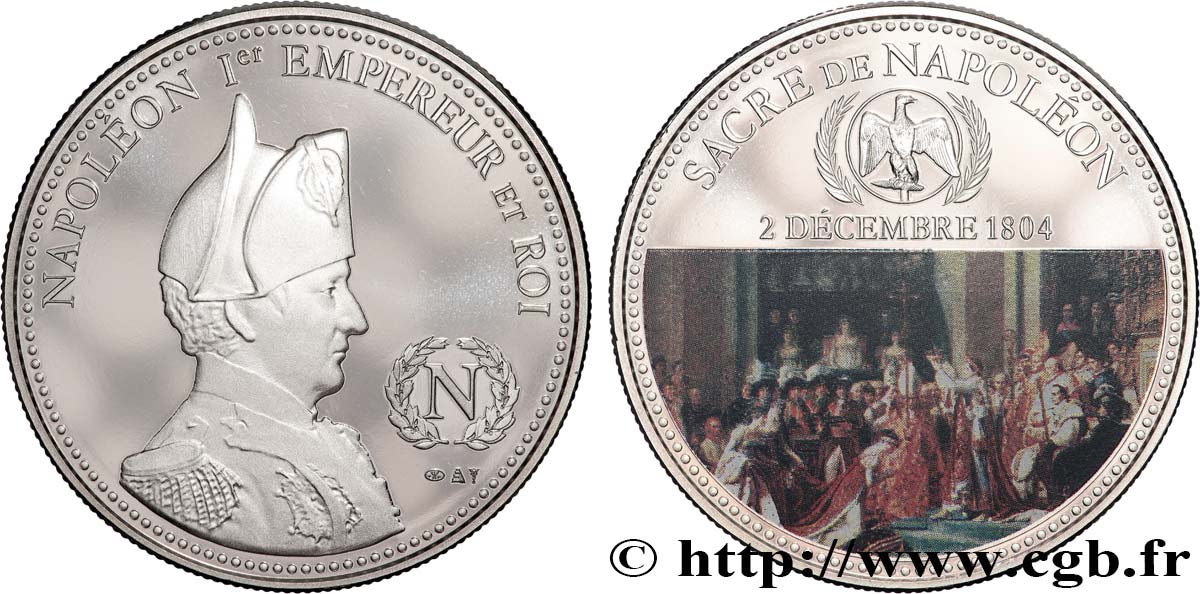 PERSONNAGES CELEBRES Médaille, Sacre de Napoléon EBC