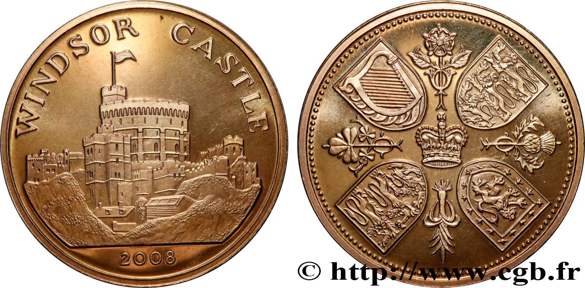 GREAT-BRITAIN - ELIZABETH II Médaille, Château de Windsor AU