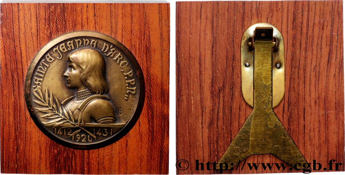 III REPUBLIC Médaille, Jeanne d’arc AU