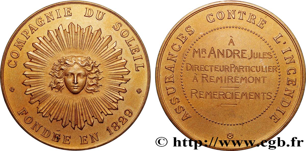 INSURANCES Médaille, La Compagnie du Soleil AU