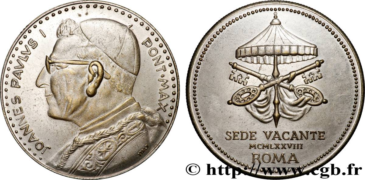 VATICAN AND PAPAL STATES Médaille, Vacance de Vincenzo Pecci  XF