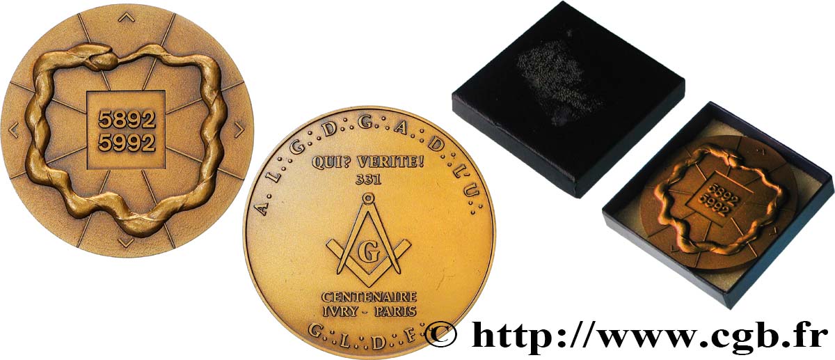 QUINTA REPUBLICA FRANCESA Médaille, Centenaire de Qui? Vérité ! EBC