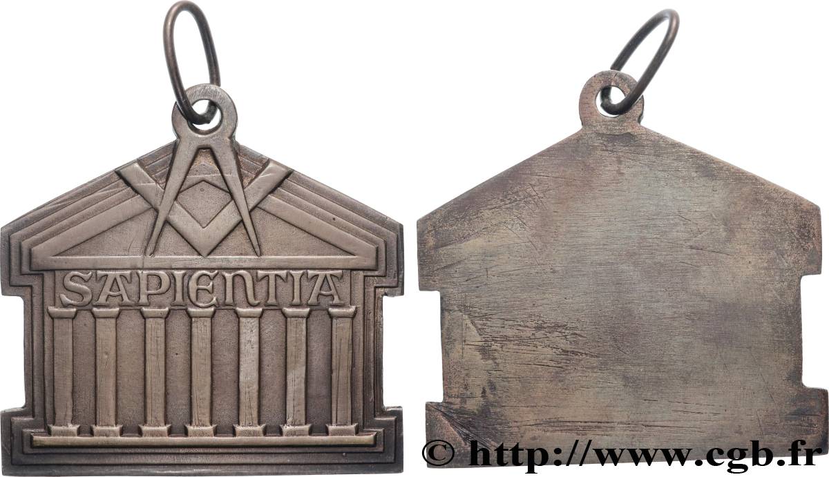 FRANC - MAÇONNERIE Médaille, SAPIENTIA TTB+