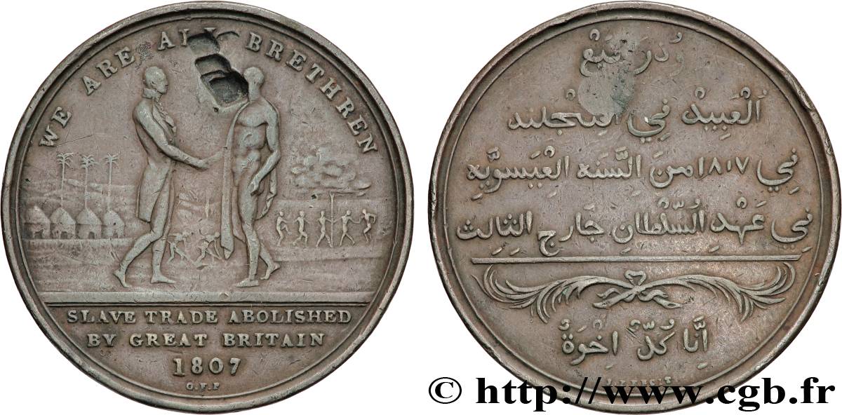 GREAT-BRITAIN - GEORGE III Médaille, Abolition de la traite en Sierra Leone VF/XF