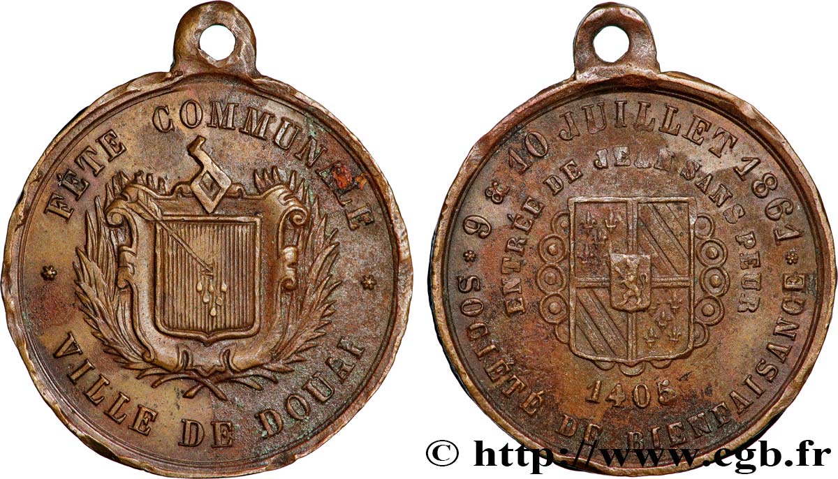 TROISIÈME RÉPUBLIQUE Médaille, Fête communale TTB+