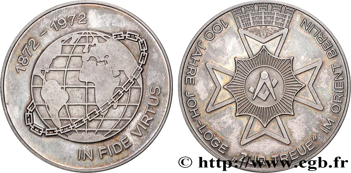 GERMANY Médaille, Centenaire de la Loge “Zur Treue”, Orient de Berlin Proof set