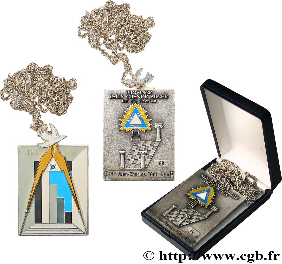 FRANC - MAÇONNERIE Plaquette, Province Paris Grande Arche, Ile de France TTB+