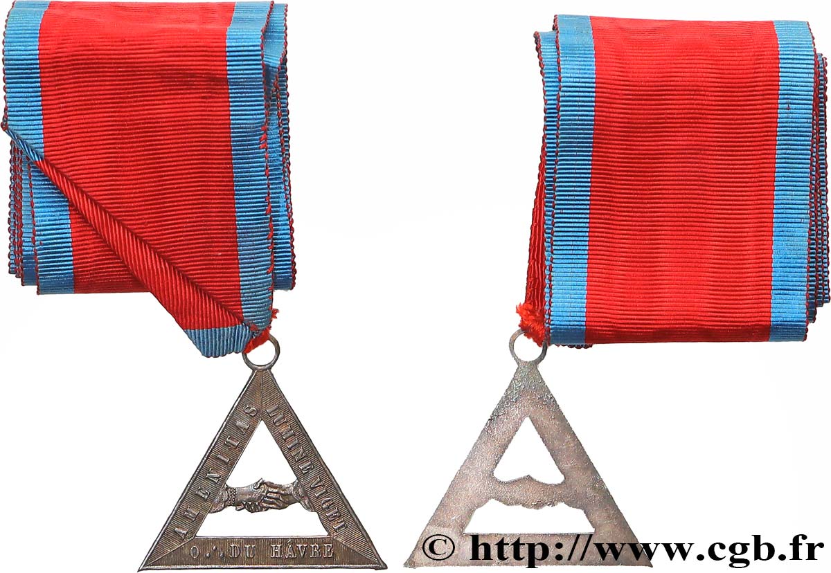 FREEMASONRY Médaille, Orient du Havre AU