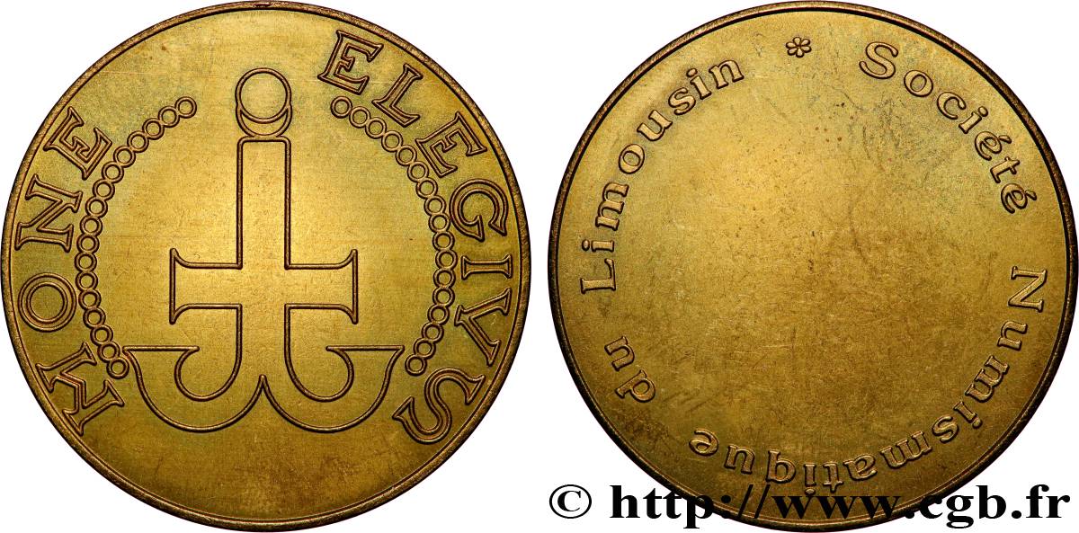 CINQUIÈME RÉPUBLIQUE Médaille, Société numismatique du Limousin TTB+