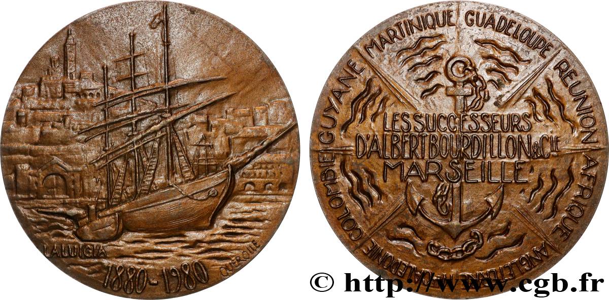 CINQUIÈME RÉPUBLIQUE Médaille, Les successeurs d’Albert Bourdillon et compagnie TTB+