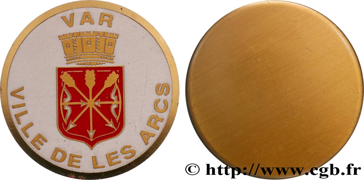 VILLES ET MAIRIES Médaille, Ville de les arcs TTB+