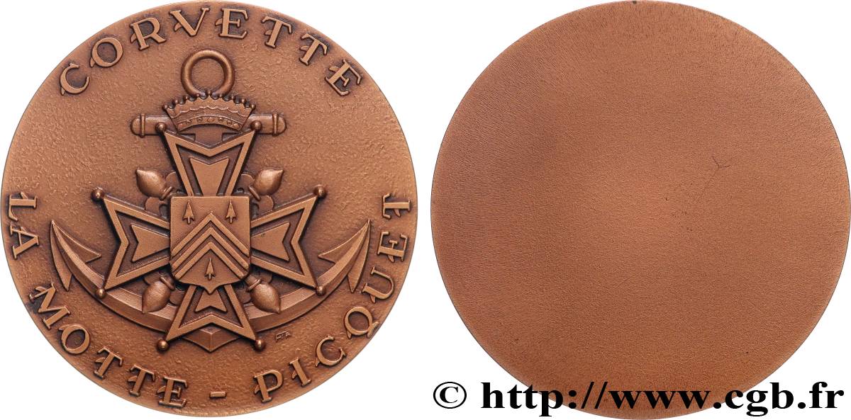 QUINTA REPUBBLICA FRANCESE Médaille, Corvette La Motte-Picquet SPL