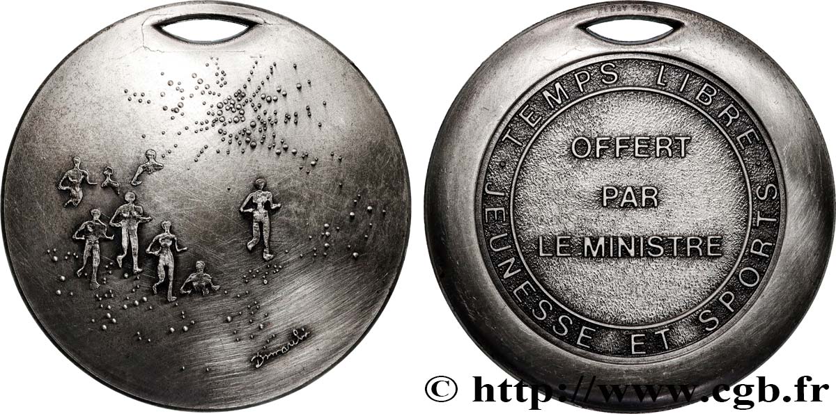 SPORTS Médaille, Temps libre, Jeunesse et sports AU