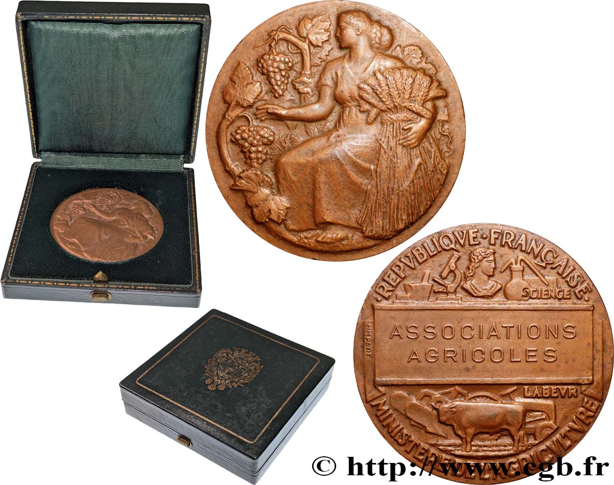 QUINTA REPUBBLICA FRANCESE Médaille, Associations agricoles q.SPL