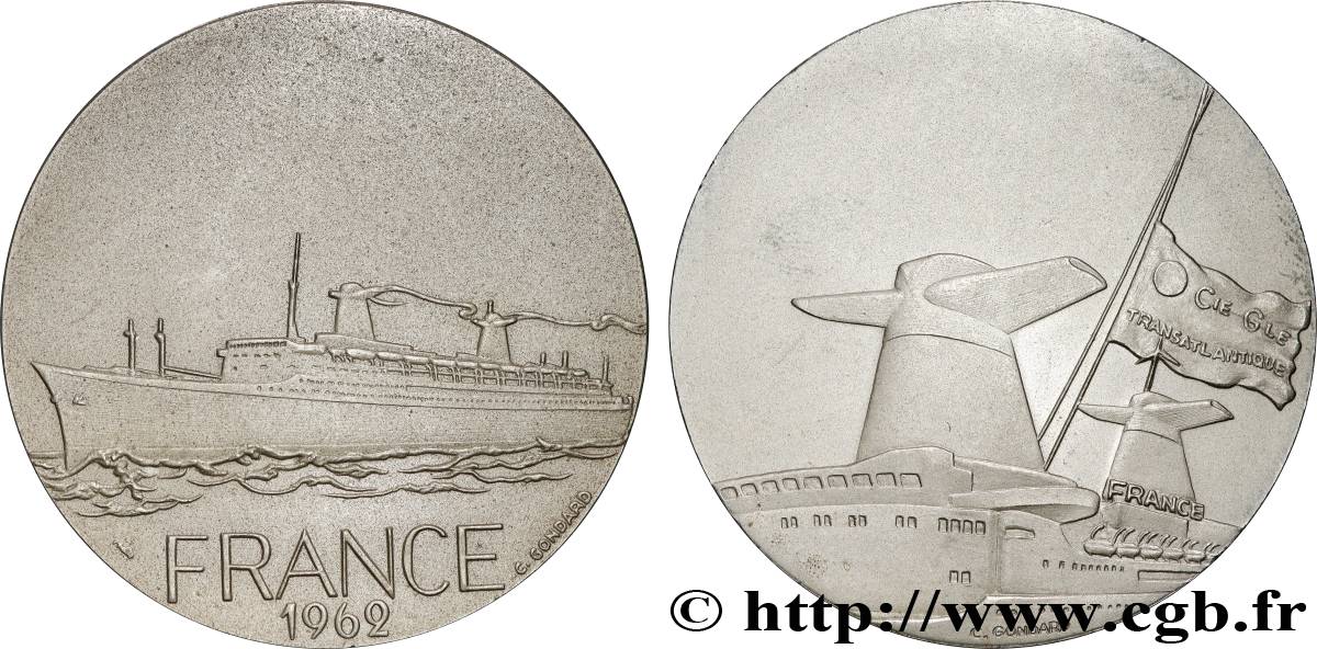 V REPUBLIC Médaille, Paquebot France AU