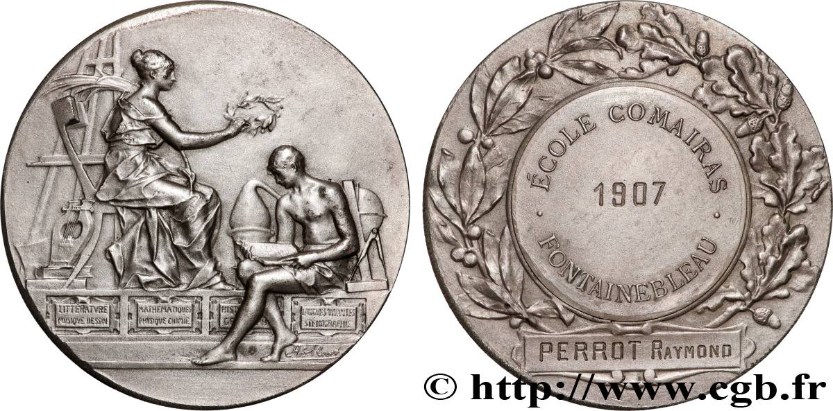 III REPUBLIC Médaille, École Comairas XF