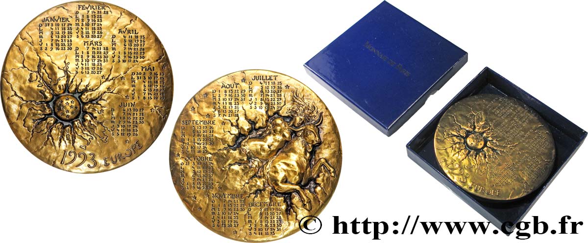 QUINTA REPUBBLICA FRANCESE Médaille calendrier, Europe SPL