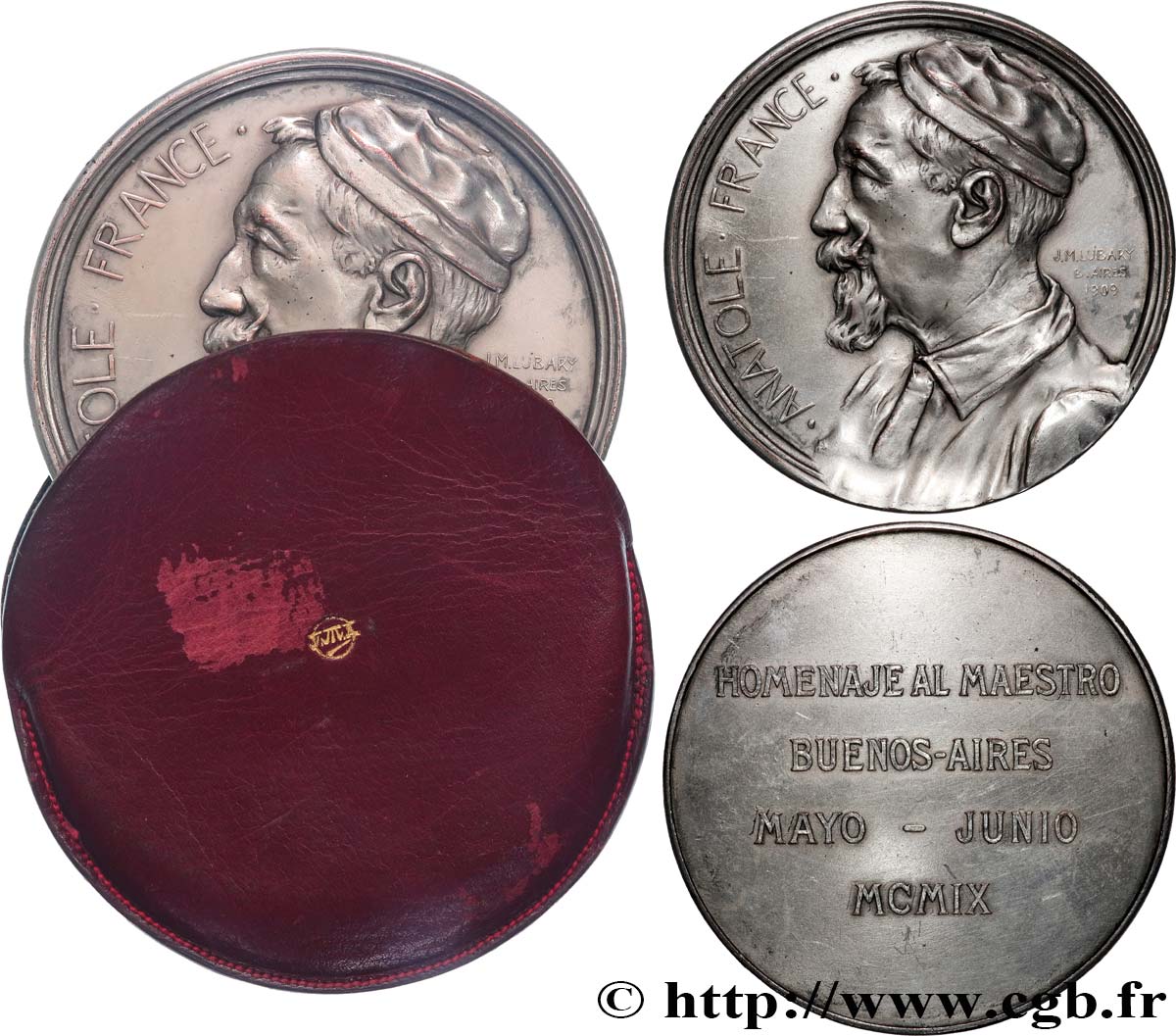ARGENTINE - RÉPUBLIQUE ARGENTINE Médaille, Anatole France, n°33 fVZ