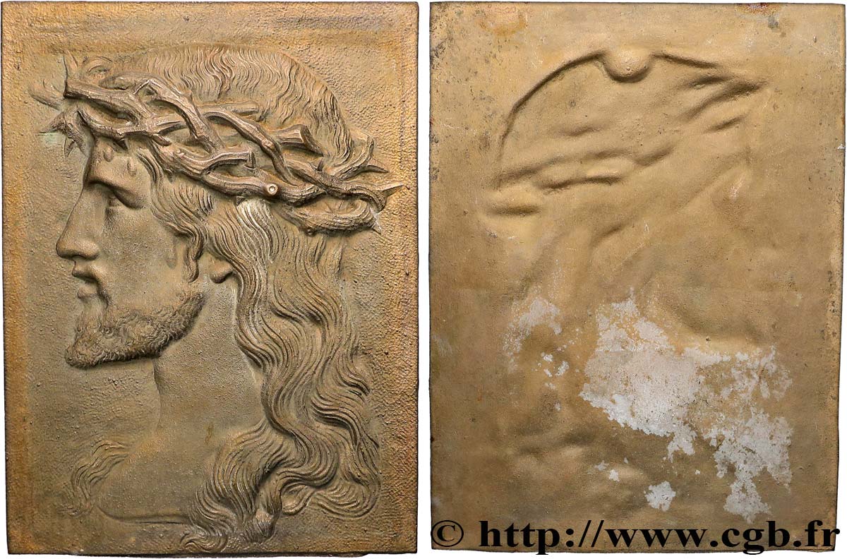 MÉDAILLES RELIGIEUSES Plaque, Christ AU