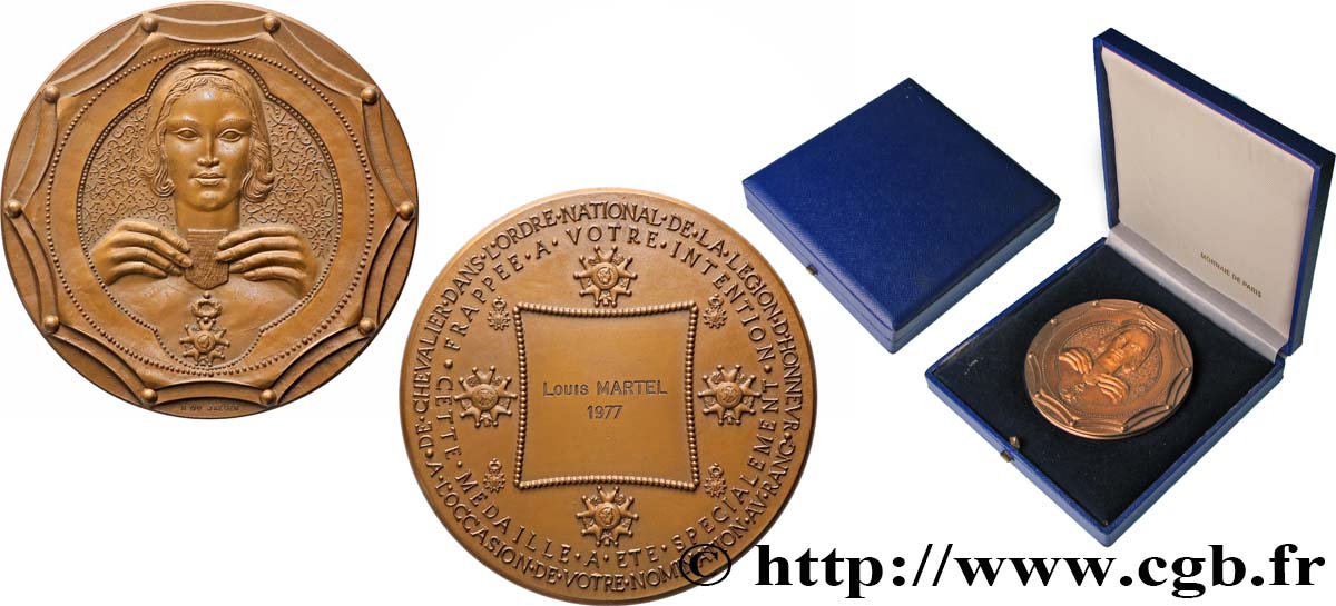 V REPUBLIC Médaille, Légion d’honneur AU