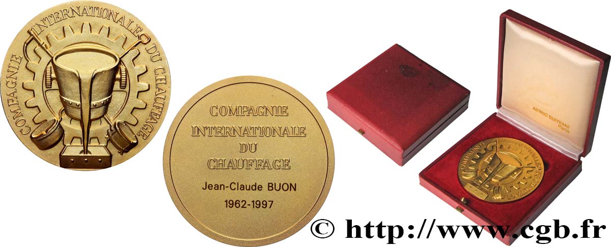CINQUIÈME RÉPUBLIQUE Médaille, Compagnie internationale du chauffage SPL