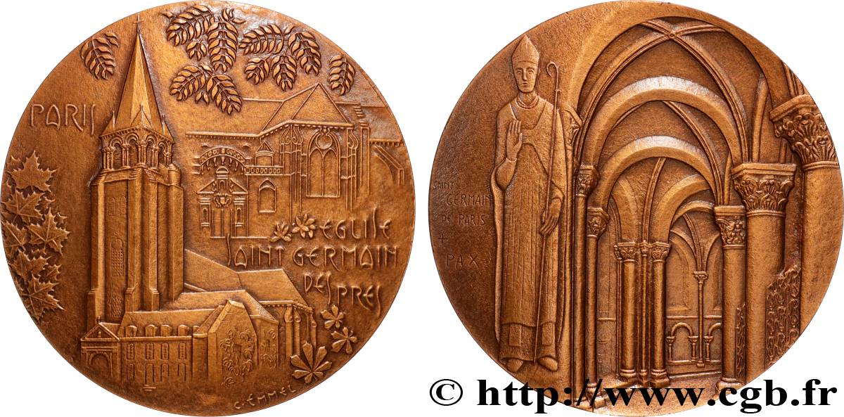 V REPUBLIC Médaille, Saint Germain-des-Prés AU