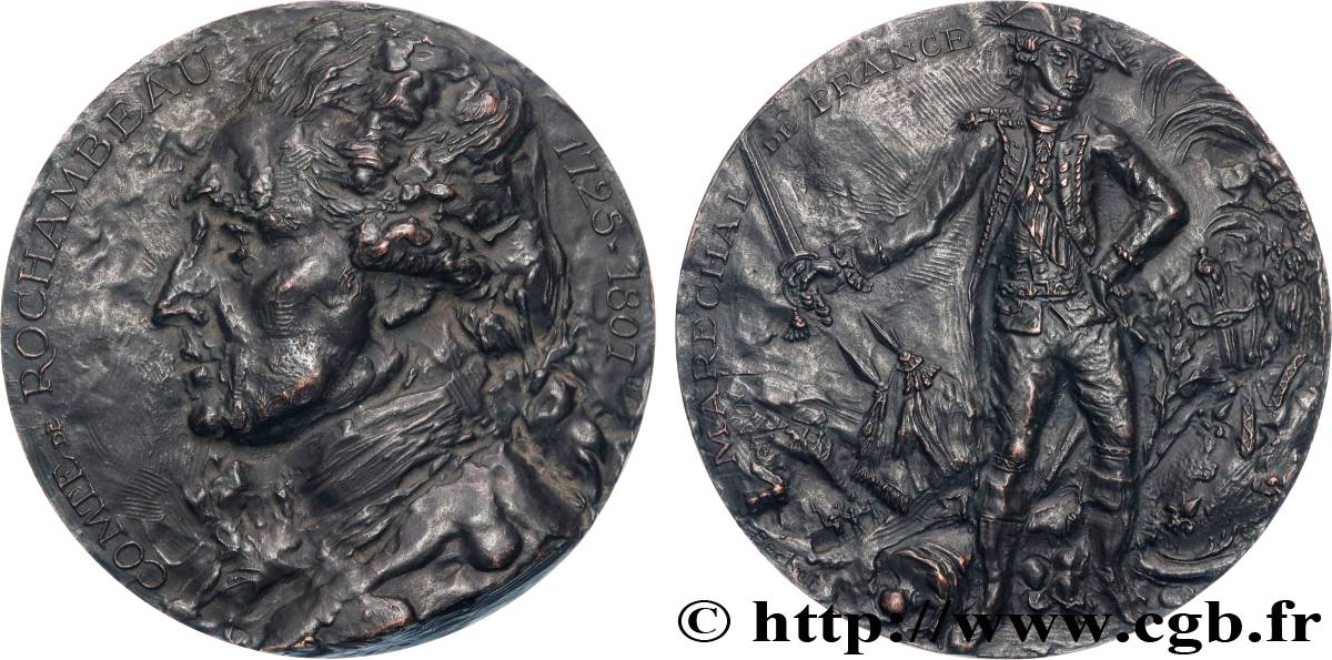V REPUBLIC Médaille, Jean-Baptiste de Rochambeau, maréchal de France AU