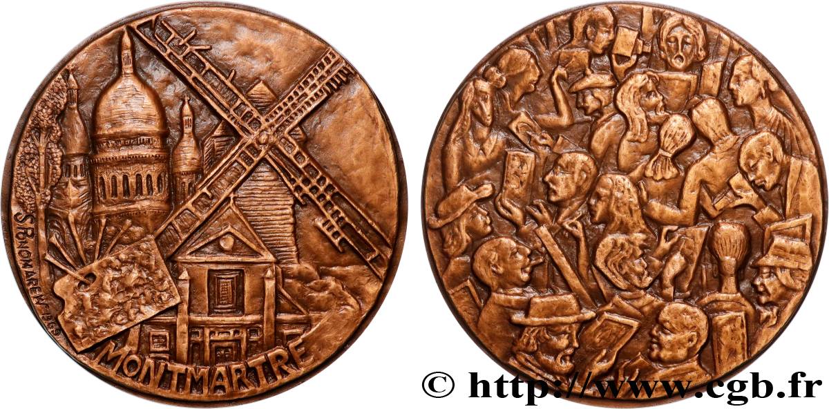QUINTA REPUBBLICA FRANCESE Médaille, Montmartre SPL