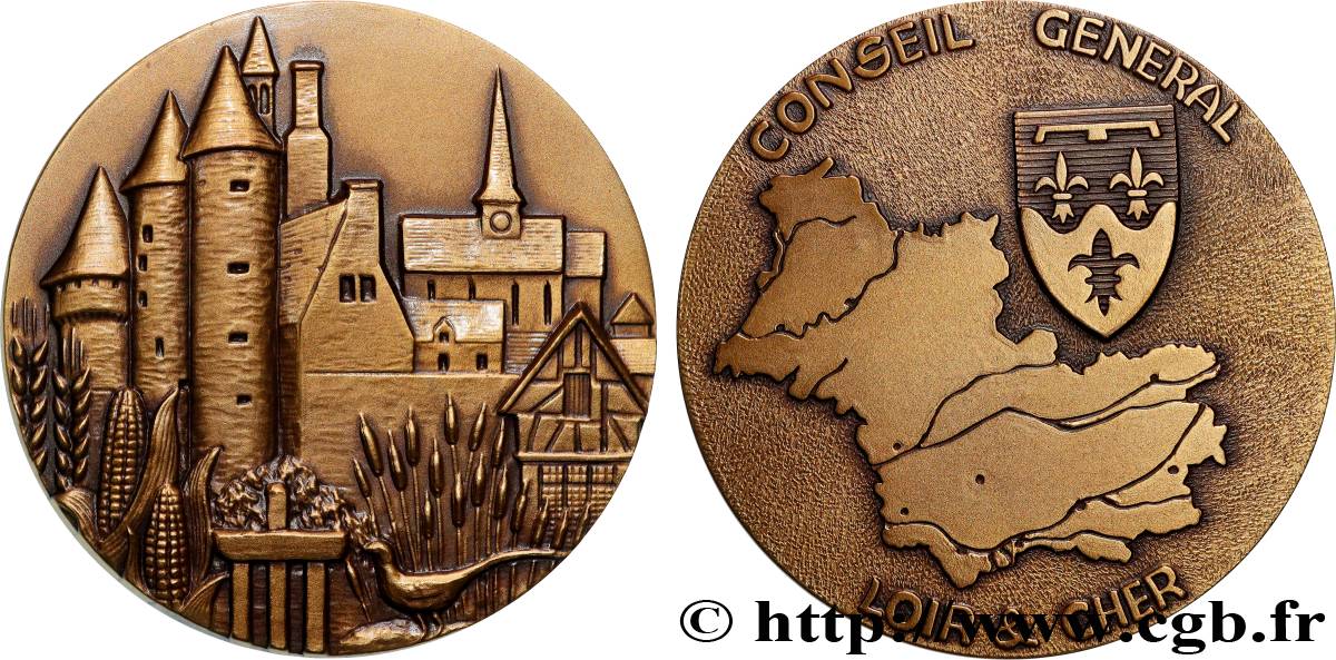 CONSEIL GÉNÉRAL, DÉPARTEMENTAL OU MUNICIPAL - CONSEILLERS Médaille, Conseil général de Loir-et-Cher SUP