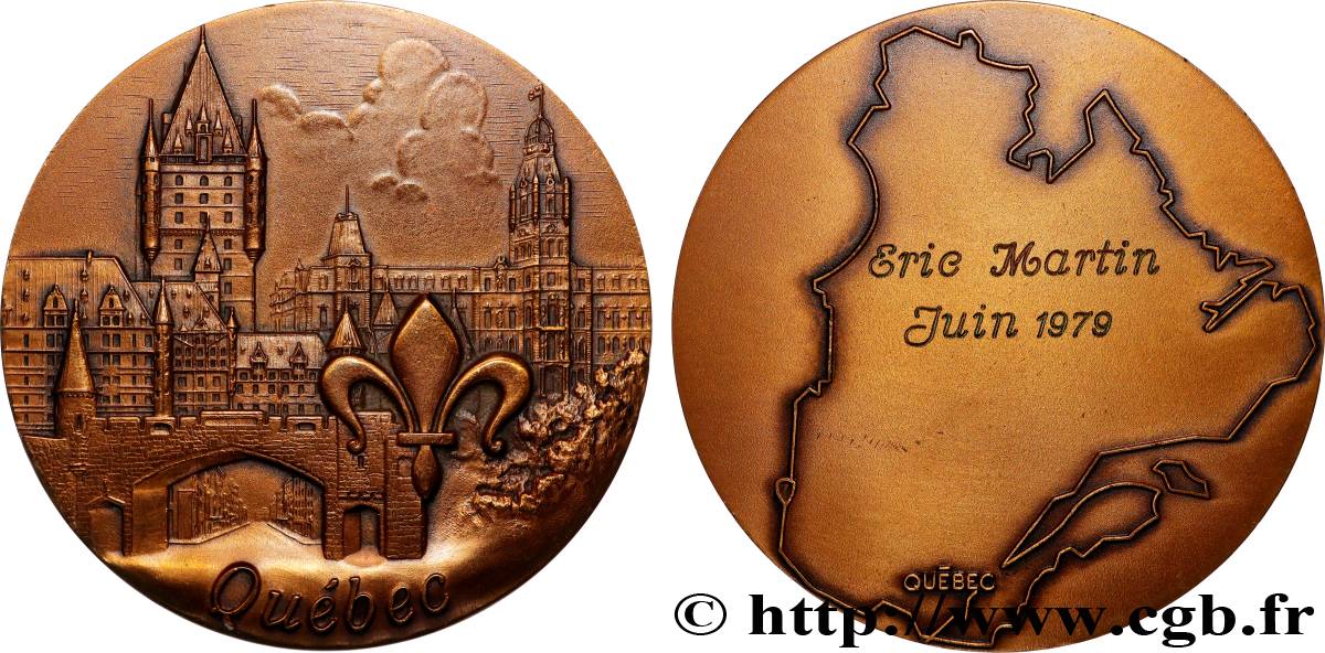 CANADA Médaille, Québec  EBC