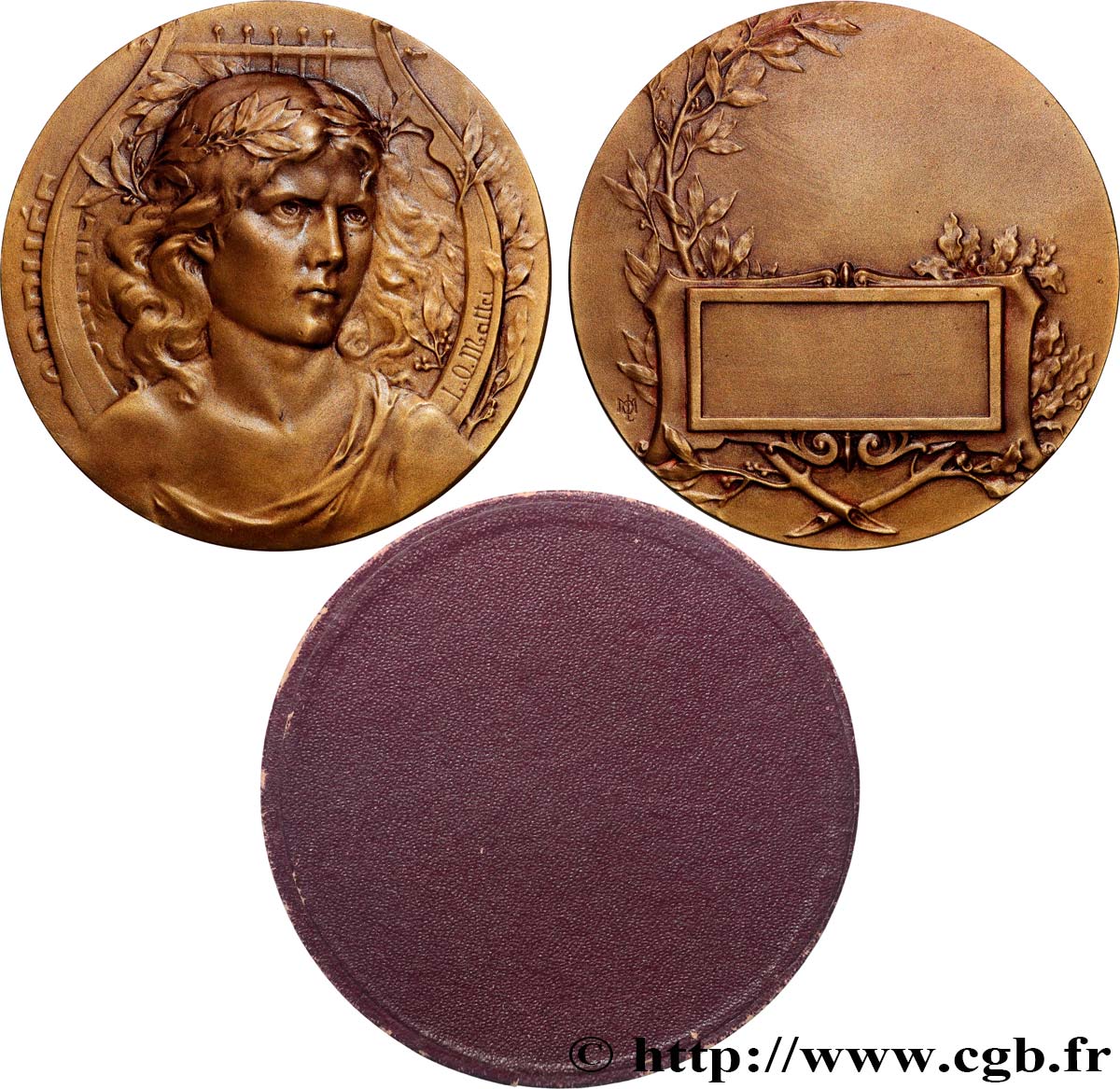 TERZA REPUBBLICA FRANCESE Médaille, Orphée SPL