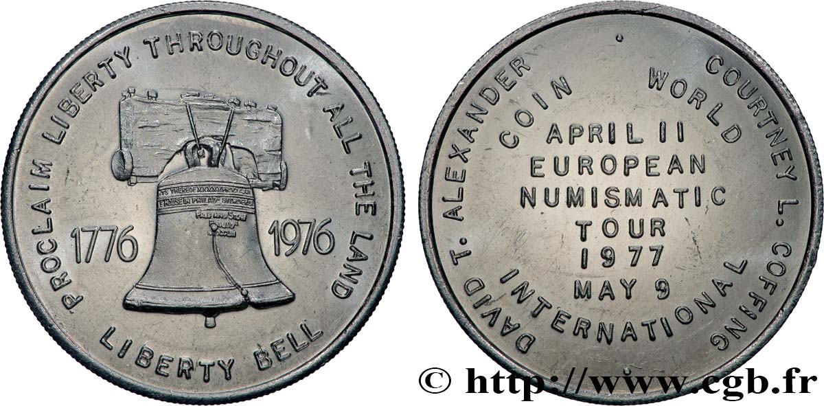 ÉTATS-UNIS D AMÉRIQUE Médaille, European Numismatic Tour SUP