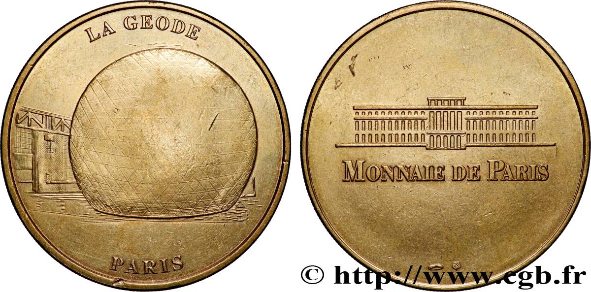 MÉDAILLES TOURISTIQUES Médaille touristique, La Géode, Paris TTB+