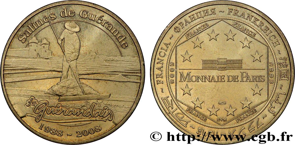 MÉDAILLES TOURISTIQUES Médaille touristique, Salines de Guérande TTB+