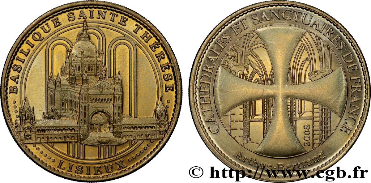 MÉDAILLES TOURISTIQUES Médaille touristique, Sainte Thérèse de l’enfant Jésus, Lisieux TTB+
