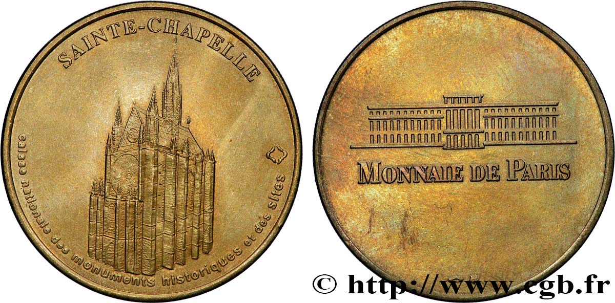 MÉDAILLES TOURISTIQUES Médaille, La Sainte-Chapelle TTB+