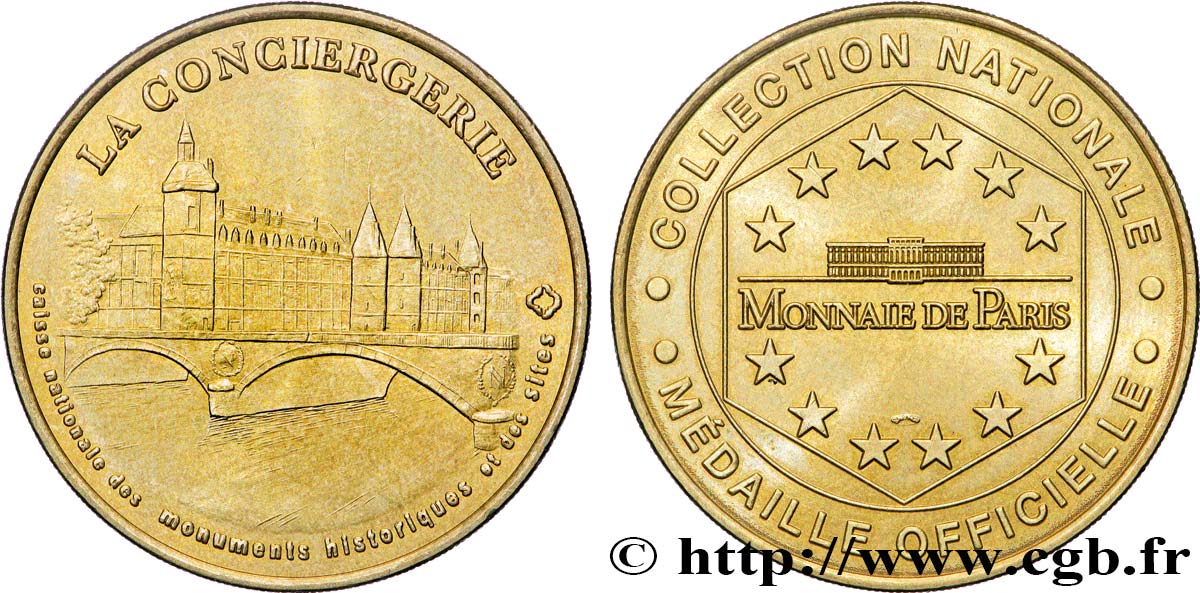 MÉDAILLES TOURISTIQUES Médaille touristique, La Conciergerie, Paris SUP