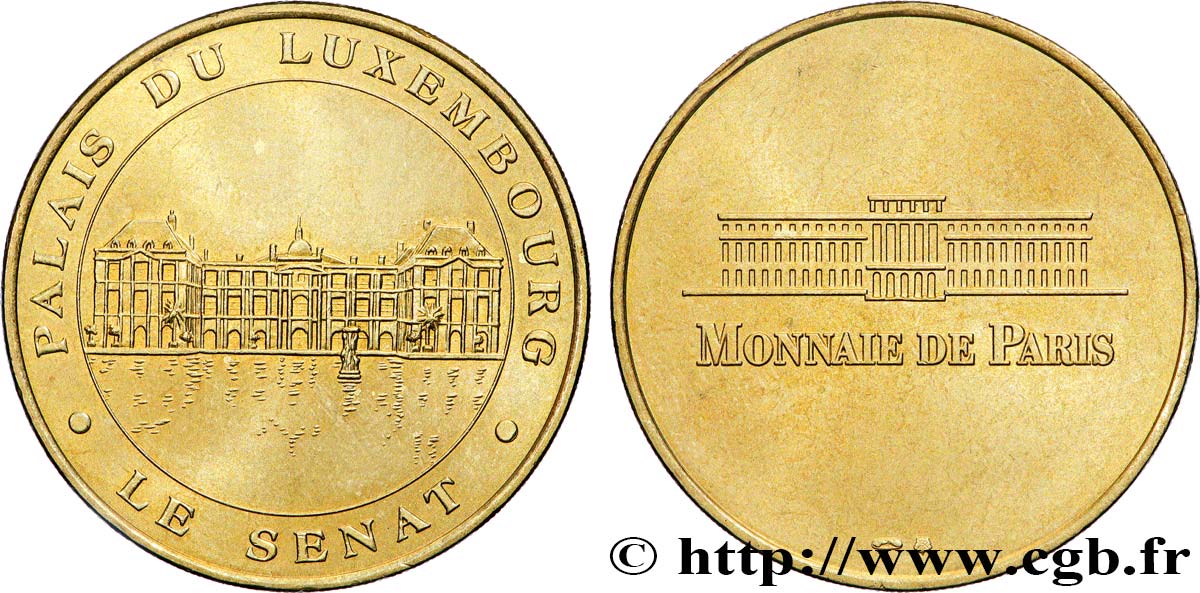 TOURISTIC MEDALS Médaille touristique, Palais du Luxembourg, Le Sénat q.SPL