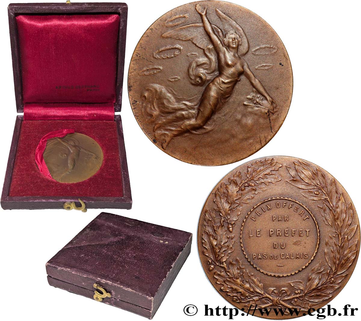 TROISIÈME RÉPUBLIQUE Médaille, Prix offert par le préfet TTB+