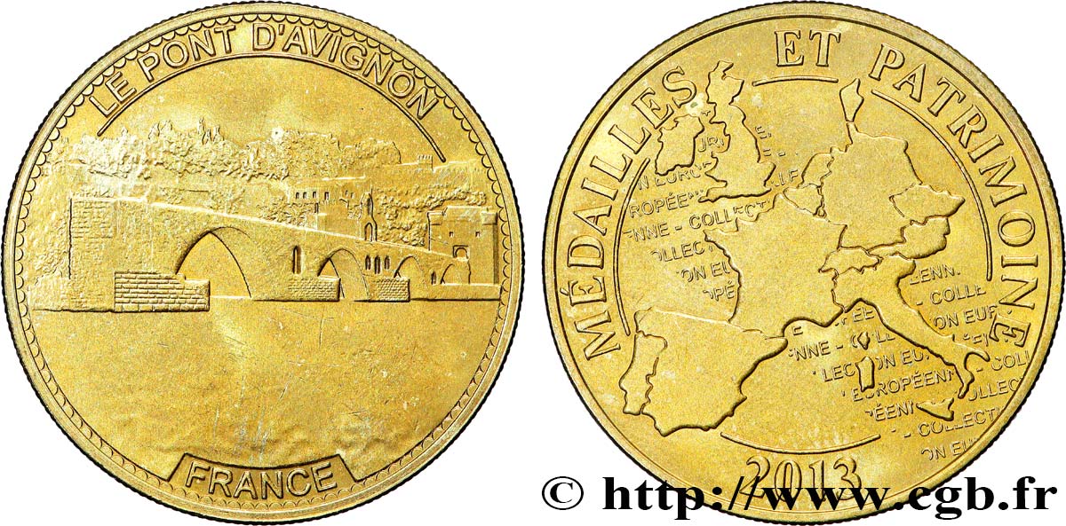 TOURISTIC MEDALS Médaille touristique, Pont d’Avignon AU