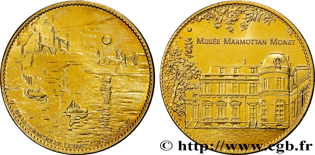 MÉDAILLES TOURISTIQUES Médaille touristique,Trésors de France, Musée Marmottan Monet, Paris SUP