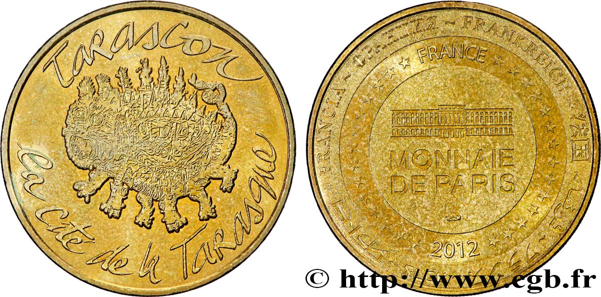 VILLES ET MAIRIES Médaille, Ville de Tarascon XF/AU