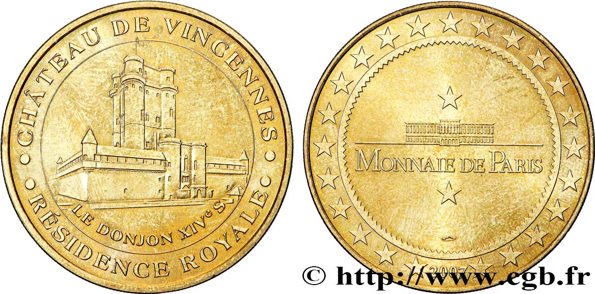TOURISTIC MEDALS Médaille touristique, Château de Vincennes AU