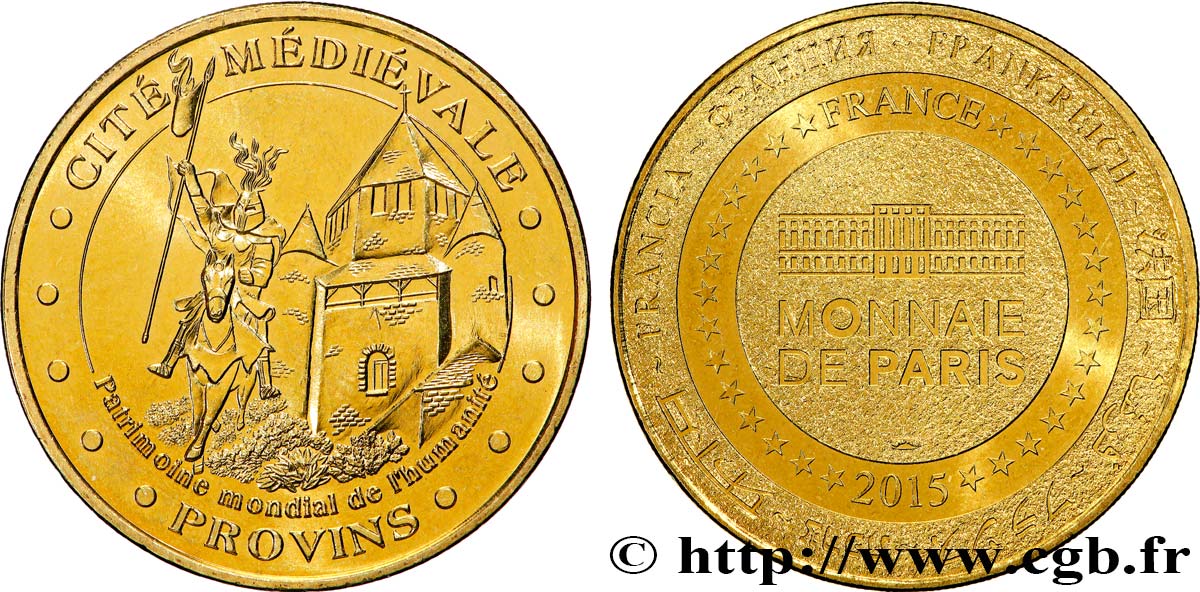 TOURISTIC MEDALS Médaille touristique, Cité médiévale, Provins AU