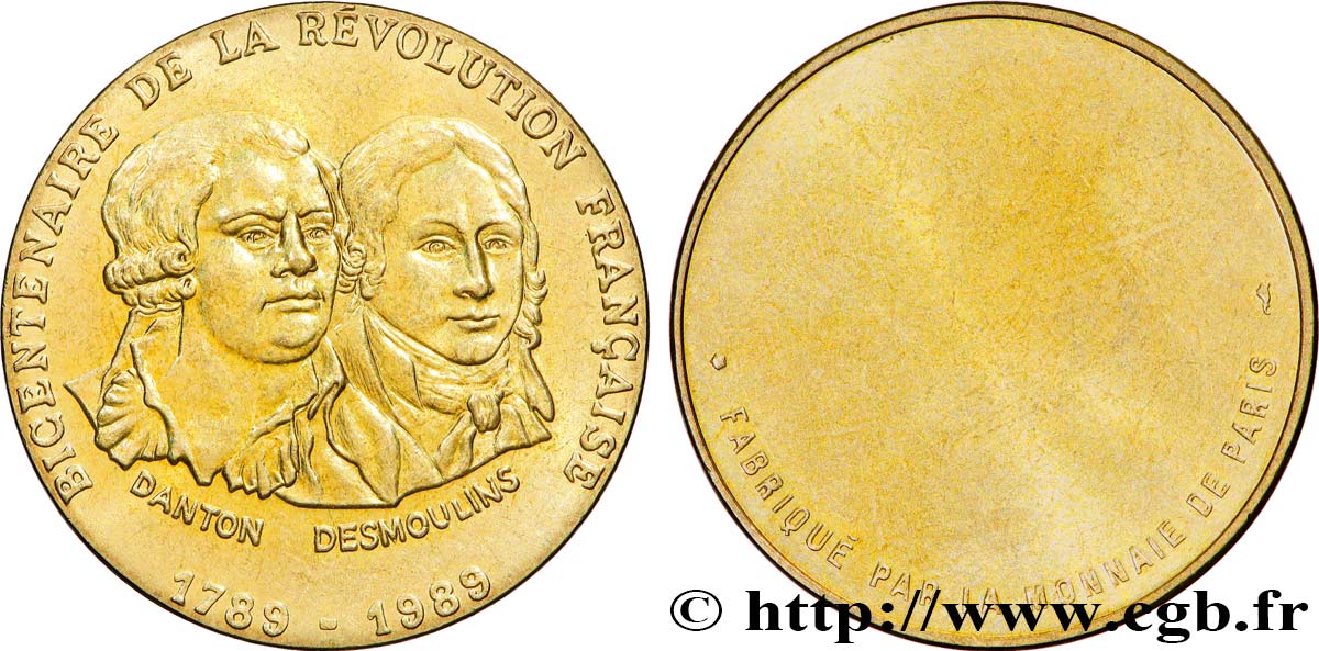 QUINTA REPUBBLICA FRANCESE Médaille, Bicentenaire de la Révolution Française SPL/q.SPL