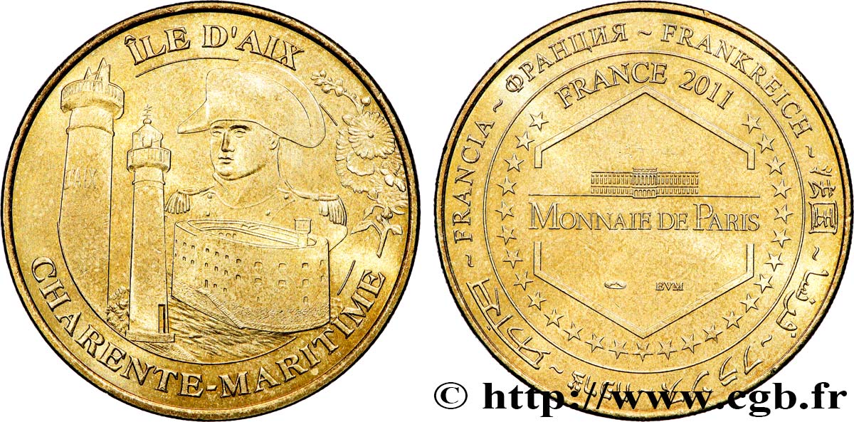 TOURISTIC MEDALS Médaille, Île d’Aix, Charente-Maritime  SPL